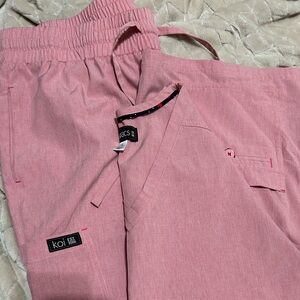 Pink scrub set